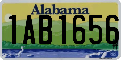 AL license plate 1AB1656