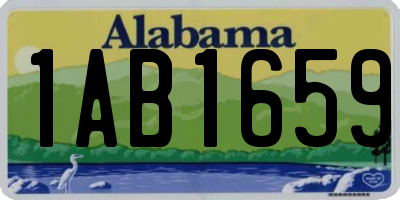 AL license plate 1AB1659