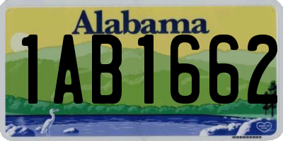 AL license plate 1AB1662