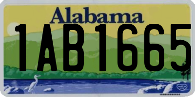 AL license plate 1AB1665