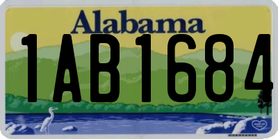 AL license plate 1AB1684