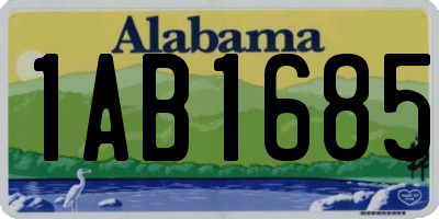 AL license plate 1AB1685