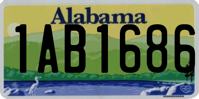 AL license plate 1AB1686