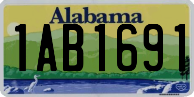 AL license plate 1AB1691