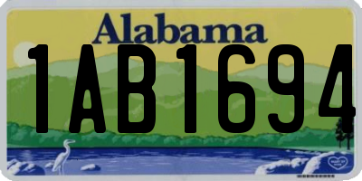 AL license plate 1AB1694