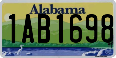 AL license plate 1AB1698