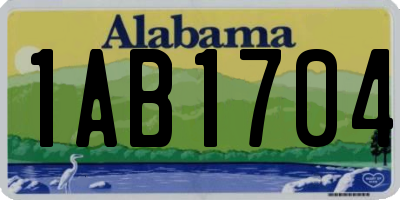 AL license plate 1AB1704