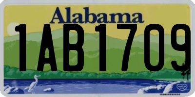 AL license plate 1AB1709