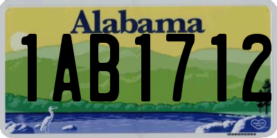 AL license plate 1AB1712