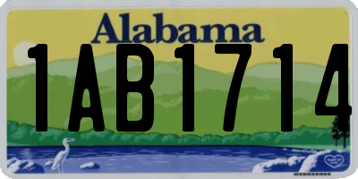 AL license plate 1AB1714