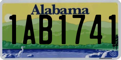 AL license plate 1AB1741