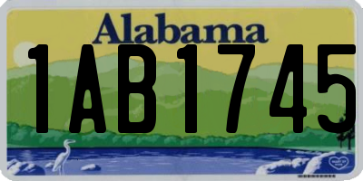 AL license plate 1AB1745