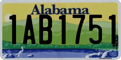 AL license plate 1AB1751