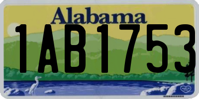 AL license plate 1AB1753