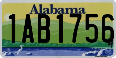 AL license plate 1AB1756