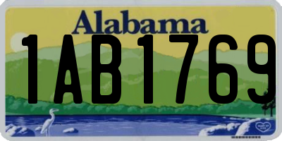 AL license plate 1AB1769