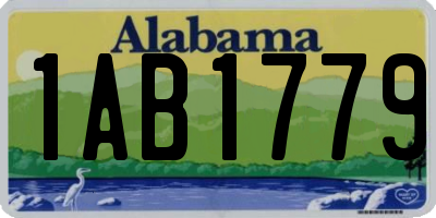 AL license plate 1AB1779
