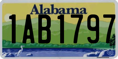 AL license plate 1AB1797