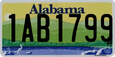 AL license plate 1AB1799