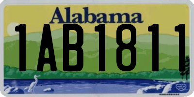 AL license plate 1AB1811