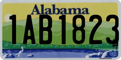 AL license plate 1AB1823