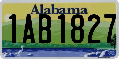 AL license plate 1AB1827