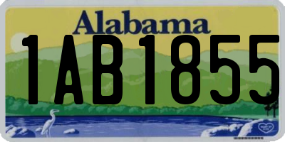 AL license plate 1AB1855