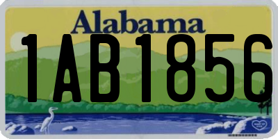 AL license plate 1AB1856