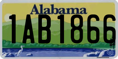 AL license plate 1AB1866