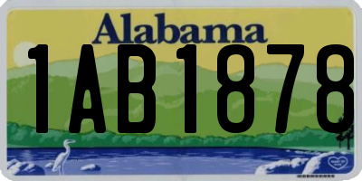 AL license plate 1AB1878