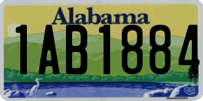 AL license plate 1AB1884