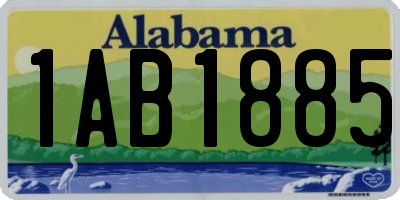 AL license plate 1AB1885