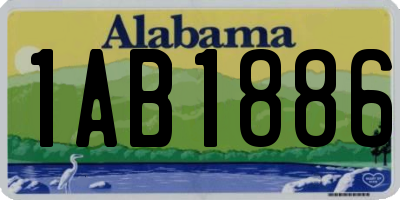 AL license plate 1AB1886