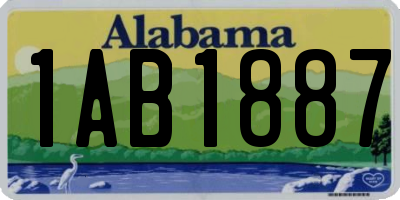 AL license plate 1AB1887