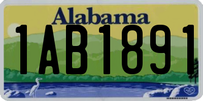 AL license plate 1AB1891