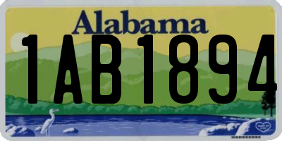 AL license plate 1AB1894