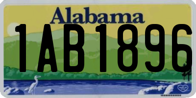 AL license plate 1AB1896