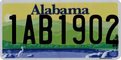 AL license plate 1AB1902