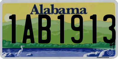 AL license plate 1AB1913