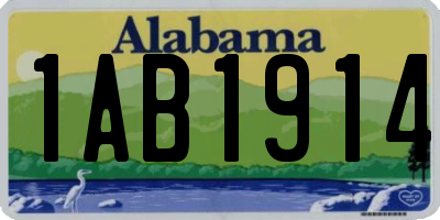 AL license plate 1AB1914