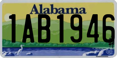 AL license plate 1AB1946