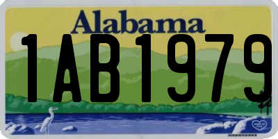 AL license plate 1AB1979