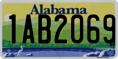 AL license plate 1AB2069