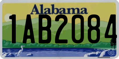 AL license plate 1AB2084