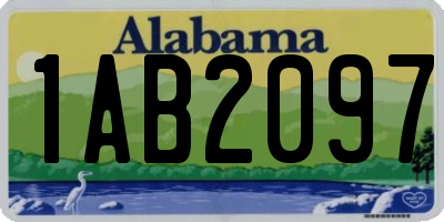 AL license plate 1AB2097