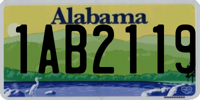 AL license plate 1AB2119