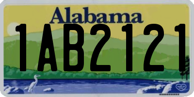 AL license plate 1AB2121