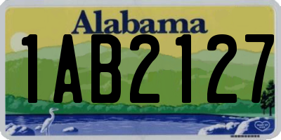 AL license plate 1AB2127