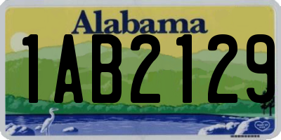 AL license plate 1AB2129