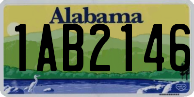 AL license plate 1AB2146